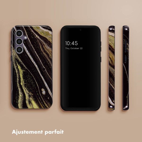 Selencia Coque arrière Vivid Samsung Galaxy S23 FE - Chic Marble