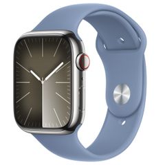 Apple Bracelet Sport Apple Watch Series 1 t/m 11 / SE / Ultra (44/45/46/49 mm) - Taille M/L - Winter Blue