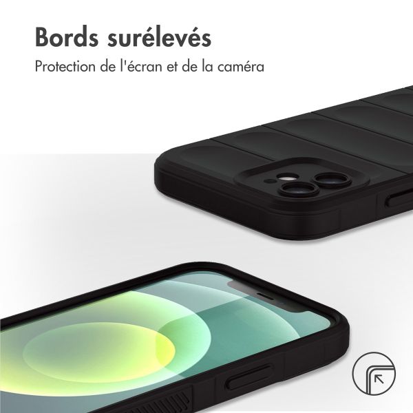 imoshion Coque arrière EasyGrip iPhone 12 - Noir