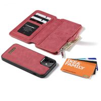 CaseMe Étui luxe 2-en-1 à rabat iPhone 12 Mini - Rouge