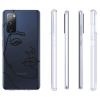 imoshion Coque Design Samsung Galaxy S20 FE - Visage abstrait - Noir