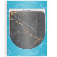 imoshion Étui de liseuse portefeuille design Pliable Kobo Libra 2 / Tolino Vision 6 - Black Marble