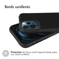 imoshion Coque Rugged Hybrid Carbon Apple iPhone 12 (Pro) - Noir