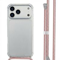 imoshion Coque arrière transparente avec cordon Apple iPhone 17 Pro Max - Rose Doré