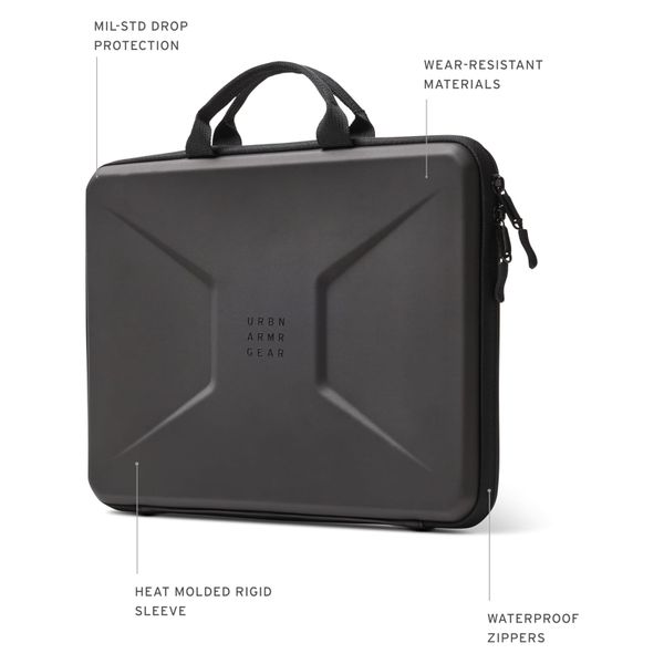 UAG Pochette ordinateur Civilian Shock avec Poignée 16 pouces - Large - Noir
