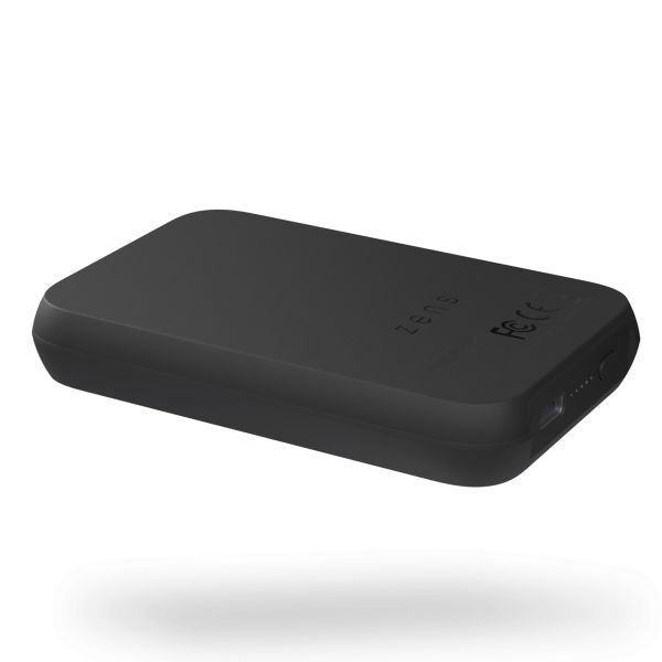 Zens Batterie externe magnétique - Compatible avec MagSafe et Qi2 - 4.000 mAh - Noir