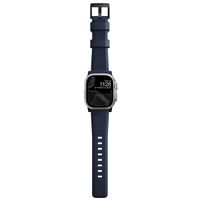 Nomad Bracelet robuste FKM Apple Watch Series 1 á 10 / SE / Ultra (2) (44/45/46/49 mm) - Noir/Bleu