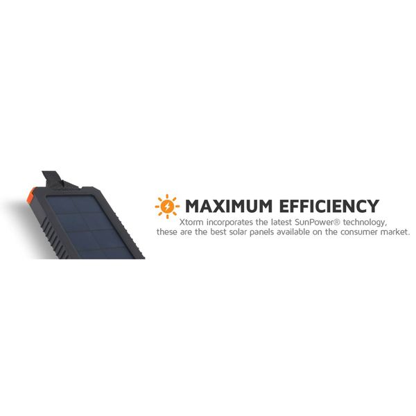 Xtorm Chargeur Xtreme Solar - Batterie externe avec panneau solaire - 5 000 mAh