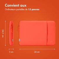 imoshion Pochette ordinateur avec compartiment 13 pouces - Apricot Crush Orange