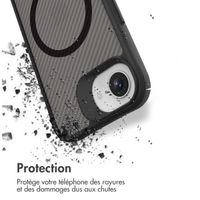 imoshion Rugged Hybrid Carbon Case avec MagSafe iPhone 16e - Noir