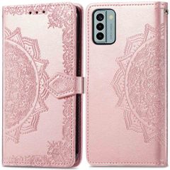 imoshion Etui de téléphone portefeuille Mandala Nokia G22 - Rose Dorée