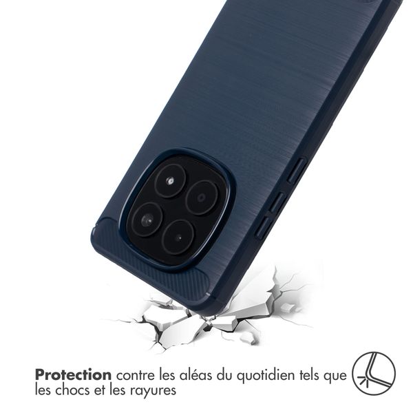 imoshion Coque Brushed Xiaomi Redmi Note 15 Pro Plus (5G) - Bleu foncé