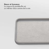 Selencia Étui portefeuille amovible Olyn avec MagSafe Samsung Galaxy A35 / A55 - Gris