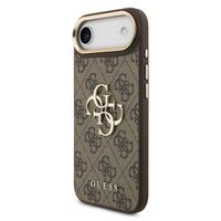 Guess Coque 4G Metal Logo Backcover Apple iPhone Air - Gold Edge - Brown