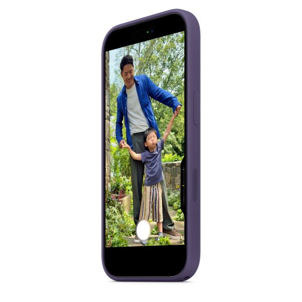 Apple Coque en silicone avec MagSafe Apple iPhone 17 - Purple Fog