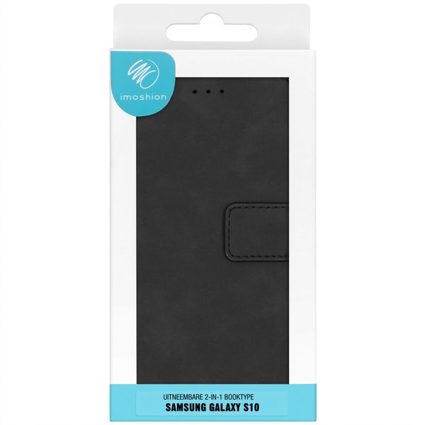 imoshion Etui de télephone luxe 2-en-1 amovible Samsung Galaxy S10 - Noir