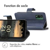 imoshion Étui de téléphone portefeuille Luxe Nokia XR21 - Bleu foncé