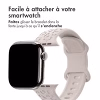 imoshion Bracelet en silicone imprimé léopard Apple Watch Series 1 - 9 / SE (38/40/41 mm) | Series 10 / 11 (42 mm) - Lumière stellaire