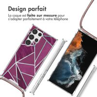 imoshion Coque Design avec cordon Samsung Galaxy S22 Ultra - Bordeaux Graphic