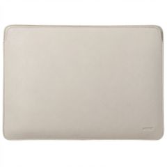 Accezz Leather Pochette ordinateur le Apple MacBook 15 pouces - Beige