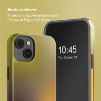 Selencia Coque arrière Vivid avec MagSafe Apple iPhone 14 - Gradient Olive Dust