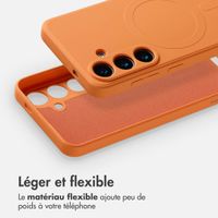 imoshion Coque Couleur avec MagSafe Samsung Galaxy S25 - Neon Orange