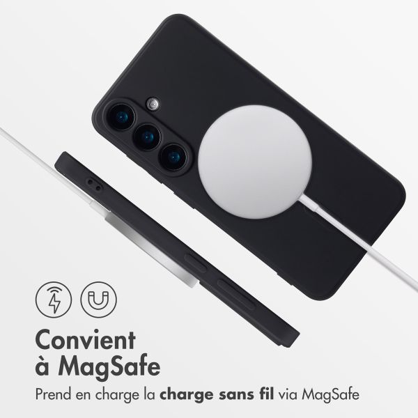 imoshion Coque Couleur avec MagSafe Samsung Galaxy S25 - Noir