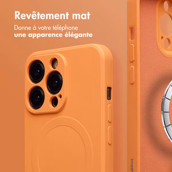 imoshion Coque Couleur avec MagSafe Apple iPhone 16 Pro Max - Neon Orange