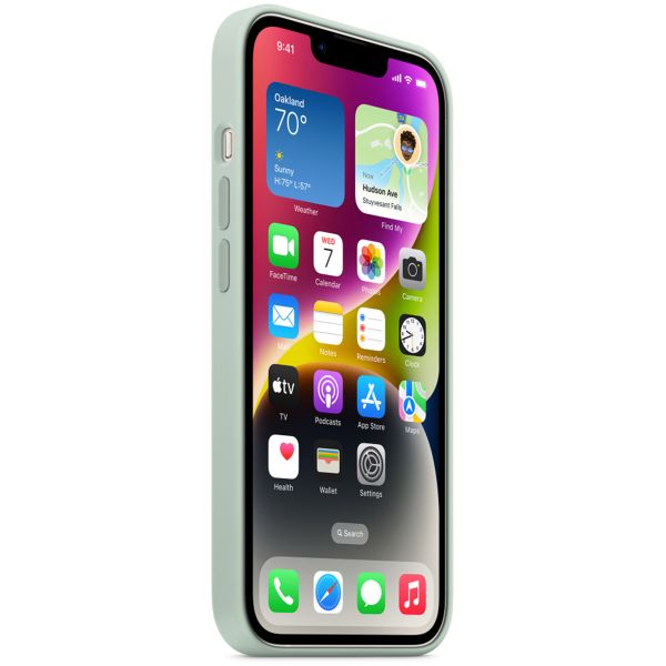 Apple Coque en silicone MagSafe Apple iPhone 14 - Succulent