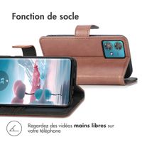 imoshion Étui de télephone portefeuille Motorola Edge 40 Neo - Marron