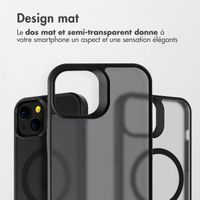 Accezz Coque Givrée Robuste avec MagSafe Apple iPhone 13 - Noir