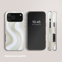 Selencia Coque arrière Vivid avec MagSafe Apple iPhone 17 Pro Max - Desert Waves Beige