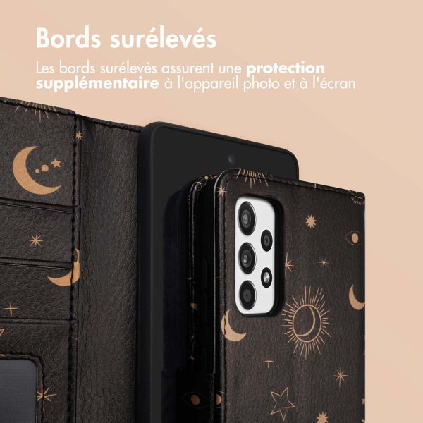 imoshion Étui de télephone portefeuille Design Samsung Galaxy A52(s) (5G/4G) - Sky Black