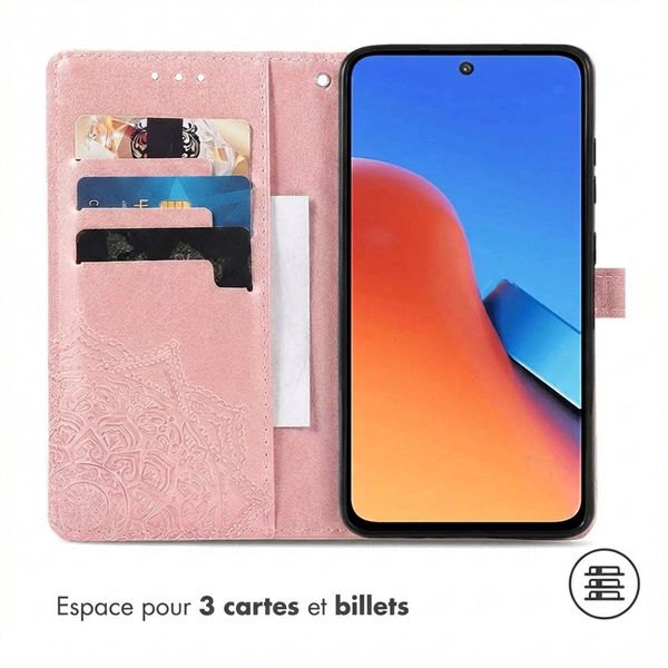imoshion Etui de télephone Mandala Xiaomi Redmi 12 - Rose Doré
