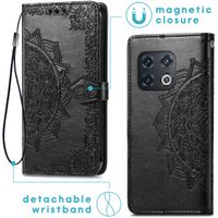 imoshion Etui de téléphone portefeuille Mandala OnePlus 10 Pro - Noir