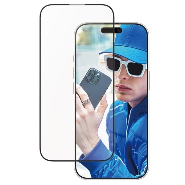 PanzerGlass Protector d'écran avec cadre en aluminium Ultra Wide Fit avec applicateur iPhone 16 Pro