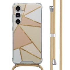 imoshion Coque Design avec cordon Samsung Galaxy S24 - Beige Graphic