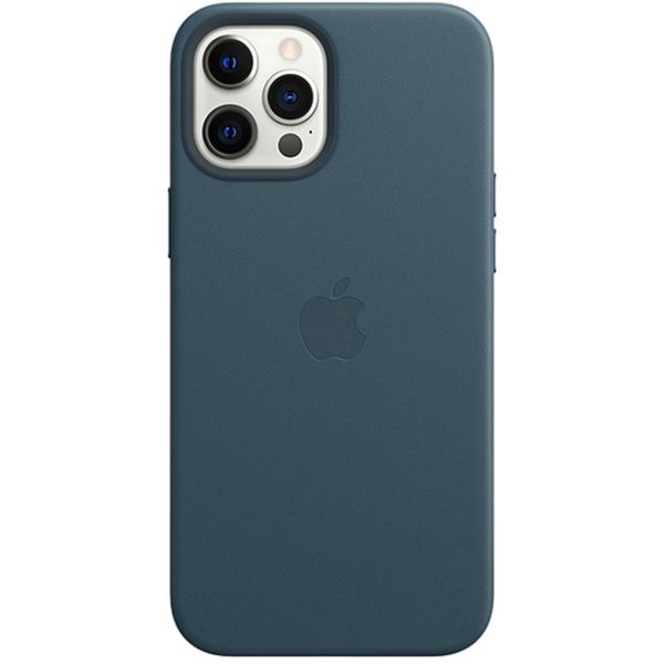 Apple Coque Leather MagSafe iPhone 12 Pro Max - Baltic Blue