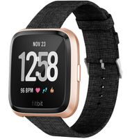 imoshion Bracelet en nylon le Fitbit Versa 2 / Versa Lite - Noir