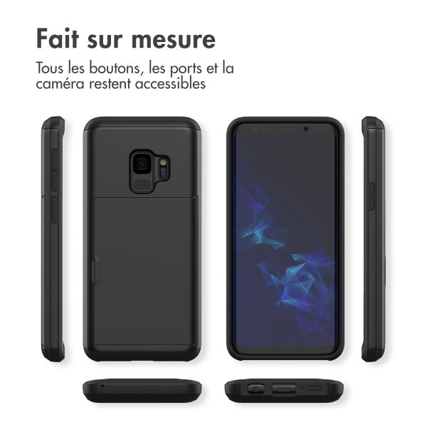 imoshion Coque arrière avec porte-cartes Samsung Galaxy S9 - Noir