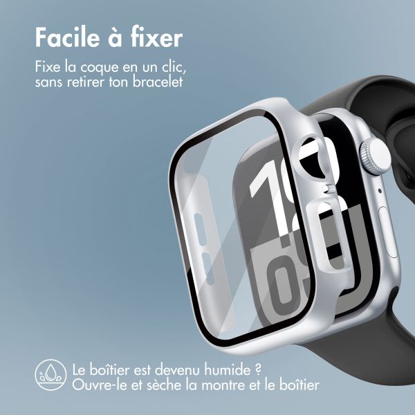 imoshion Coque rigide à couverture complète Apple Watch 10 / 11 - 42 mm - Argent