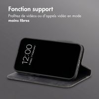 imoshion Étui de téléphone portefeuille Slim Motorola Moto G77 - Noir