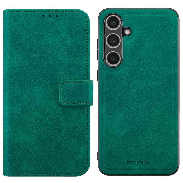 imoshion Etui de télephone luxe 2-en-1 amovible Samsung Galaxy S24 FE - Vert foncé