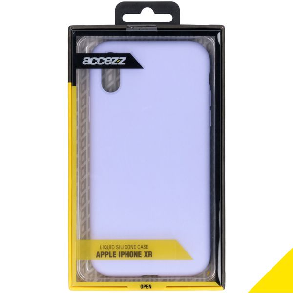 Accezz Coque Liquid Silicone iPhone Xr - Violet