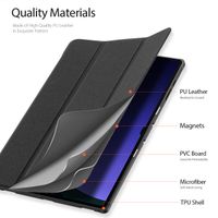 Dux Ducis Coque tablette Domo Samsung Galaxy Tab S10 Ultra / S9 Ultra / S8 Ultra - Noir