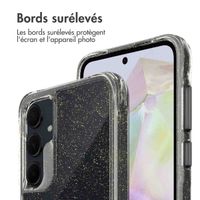 imoshion Coque arrière transparente Pailletée Samsung Galaxy A35 - Doré