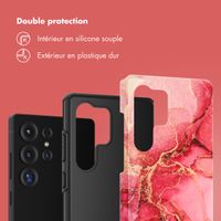 Selencia Coque arrière Vivid Samsung Galaxy S25 Ultra - Rosy Marble