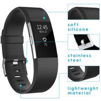 imoshion Bracelet silicone Fitbit Charge 2 - Noir