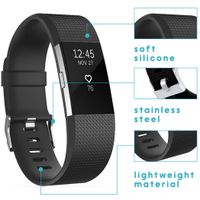 imoshion Bracelet silicone le Fitbit Charge 2 - Noir