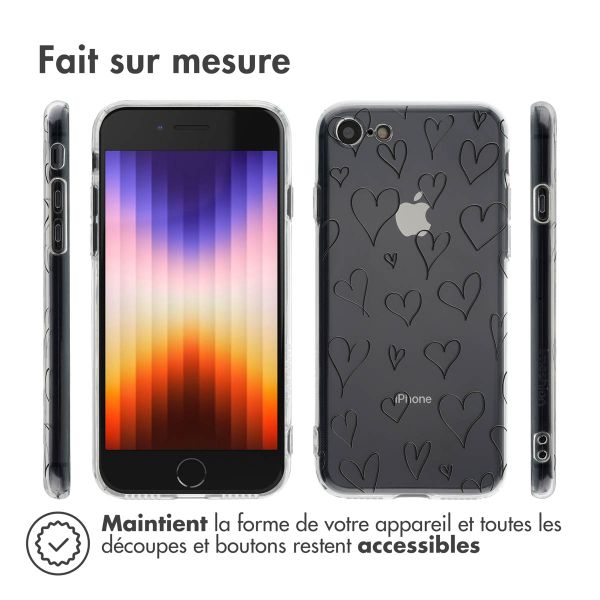 imoshion Coque Design Apple iPhone SE (2022 / 2020) / 8 / 7 - Hearts